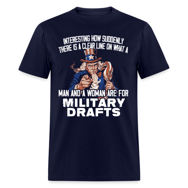 Military Drafts T Shirt - navy