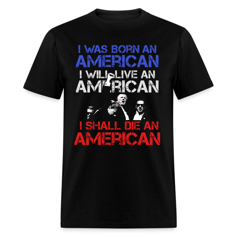 Born American T Shirt - black