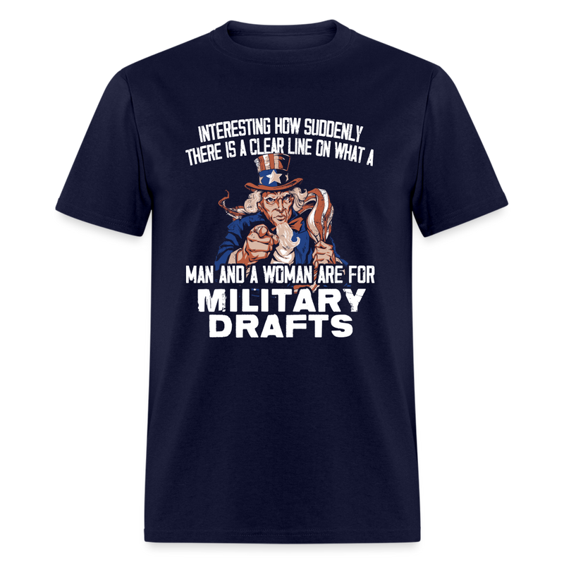 Military Drafts T Shirt - navy