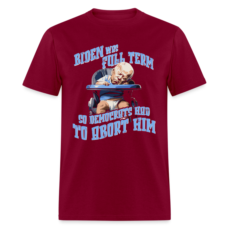 Biden Full Term T Shirt - burgundy