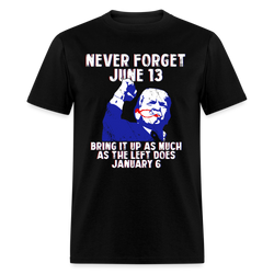 Never Forget June 13 T Shirt - black