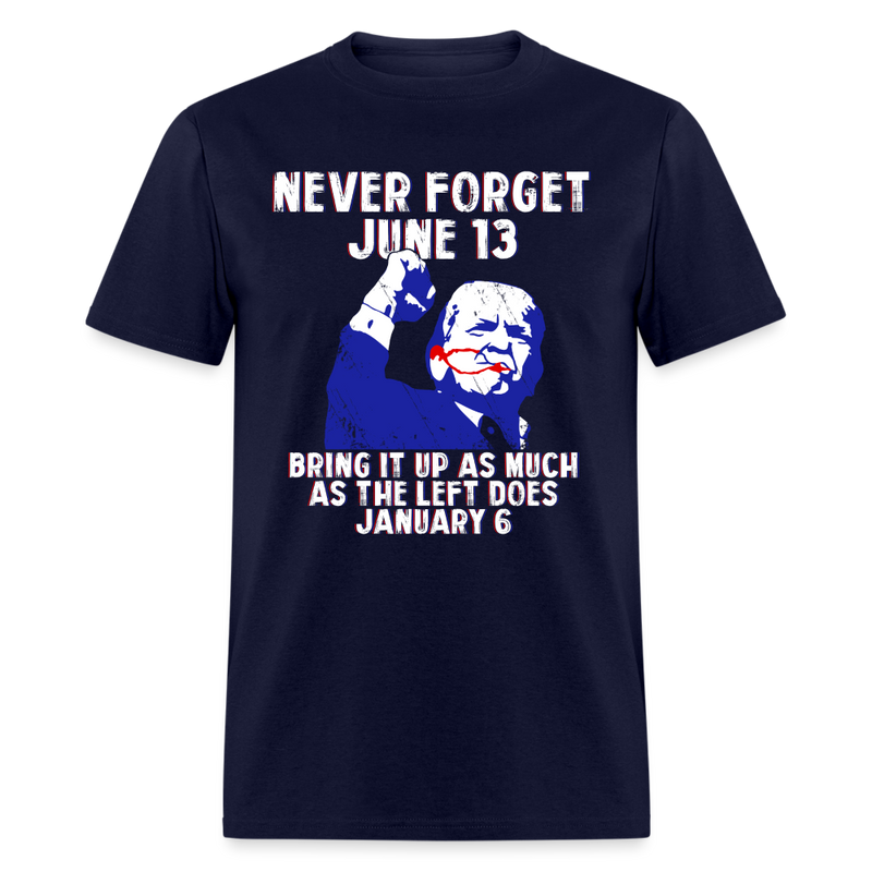 Never Forget June 13 T Shirt - navy