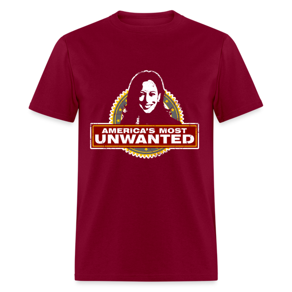 America's Most Unwanted T Shirt - burgundy