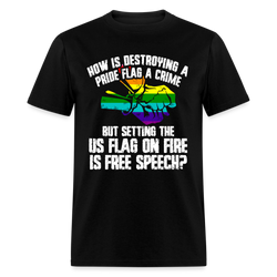 How Is It Free Speech T Shirt - black