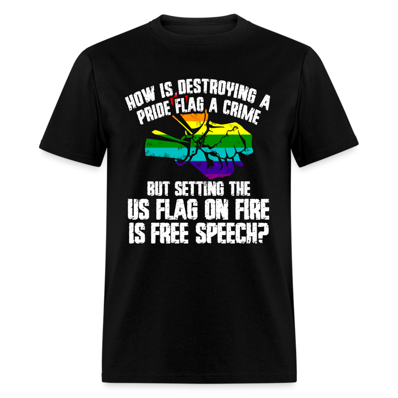 How Is It Free Speech T Shirt - black