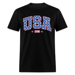 USA 1776 T Shirt - black