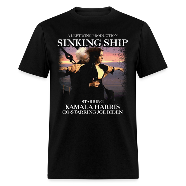 Sinking Ship T Shirt - black