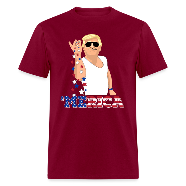 Trump Salt Bae T Shirt - burgundy