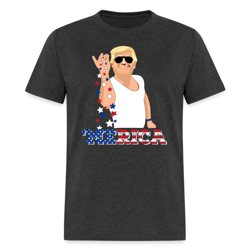 Trump Salt Bae T Shirt - heather black