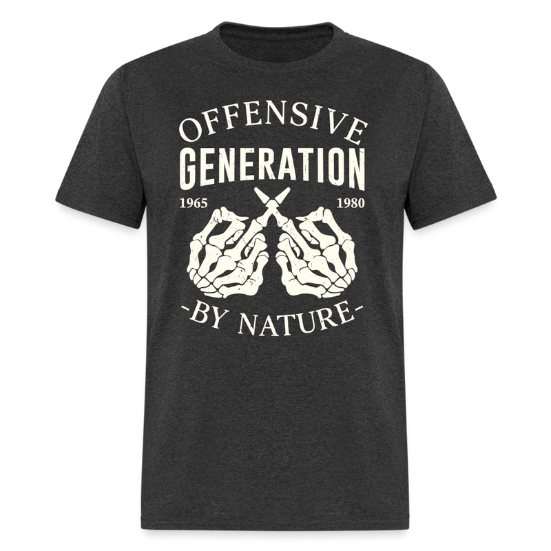 Offensive Generation X T Shirt - heather black