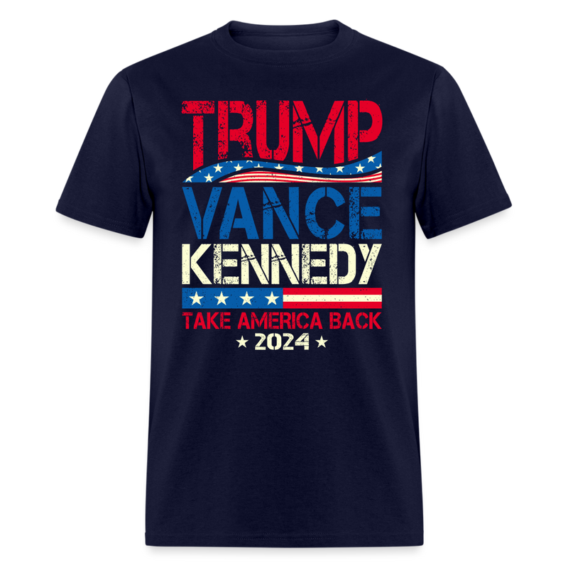 Trump Vance Kennedy T Shirt - navy