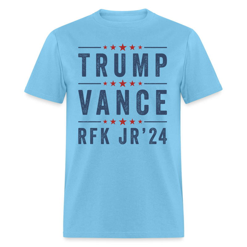 Trump Vance RFK JR 2024 T Shirt - aquatic blue