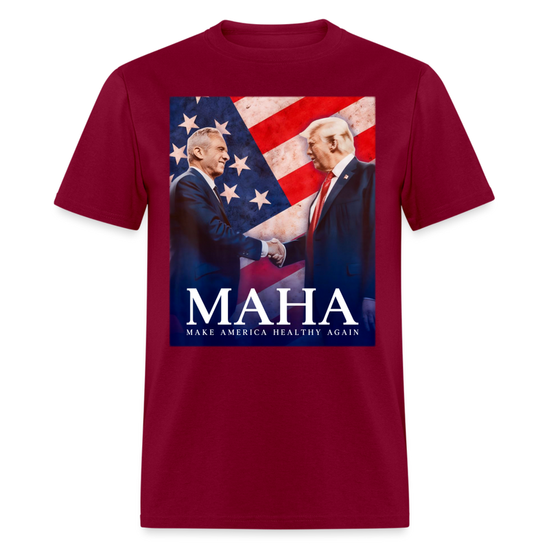 Maha Make America Healthy Again T Shirt - burgundy