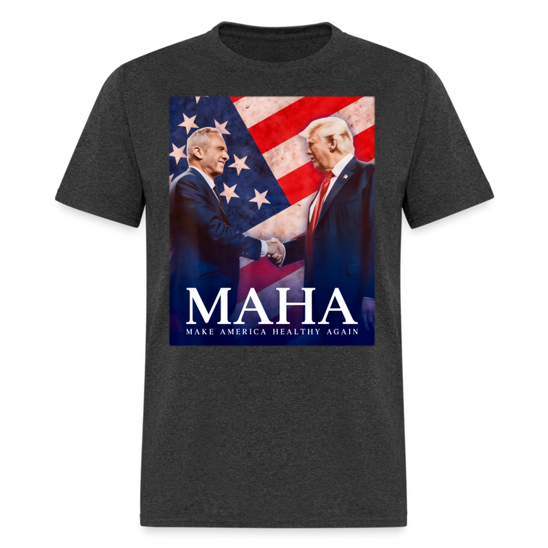 Maha Make America Healthy Again T Shirt - heather black