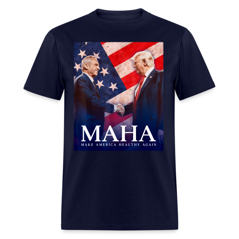 Maha Make America Healthy Again T Shirt - navy