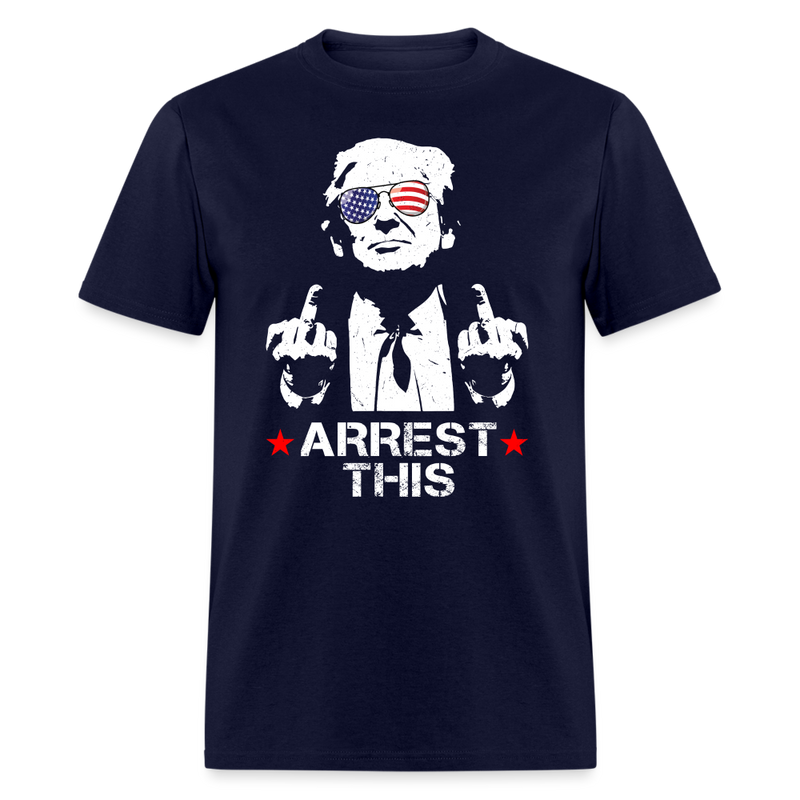 Arrest This T Shirt - navy