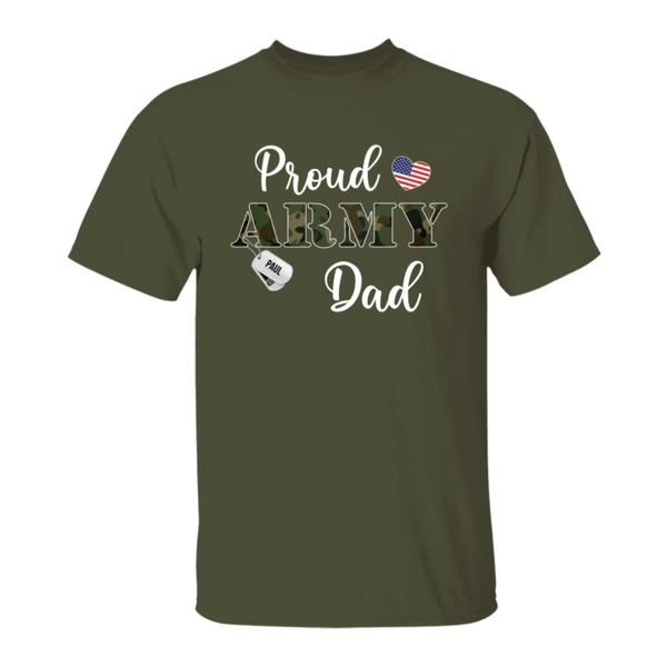 USA Proud Army Family Personalized T Shirt