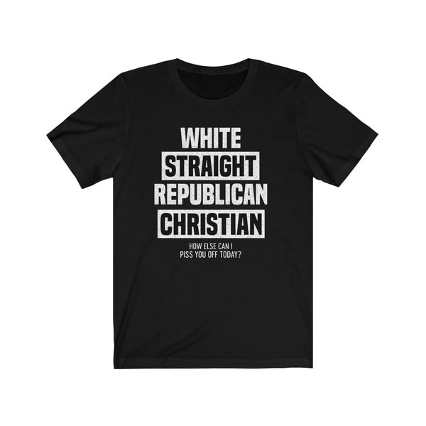 White Straight Republican Christian T Shirt