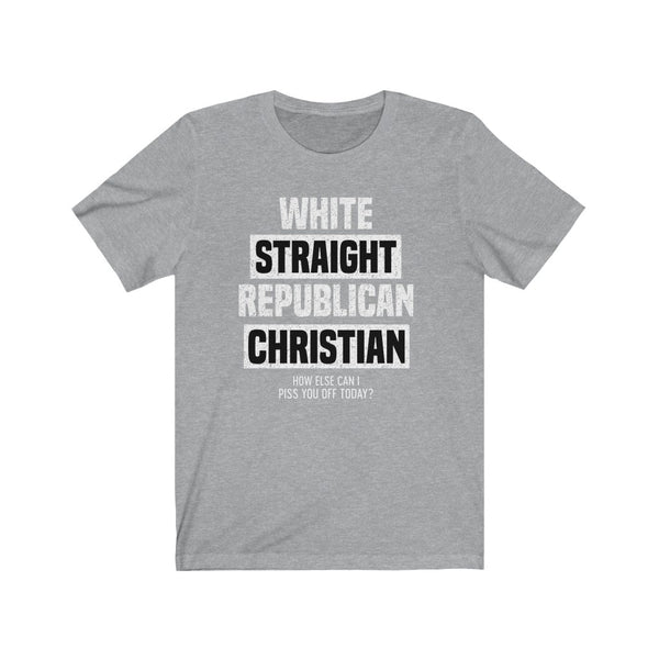 White Straight Republican Christian T Shirt