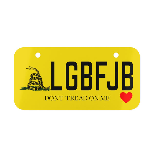 LGBFJB Bicycle License Plate