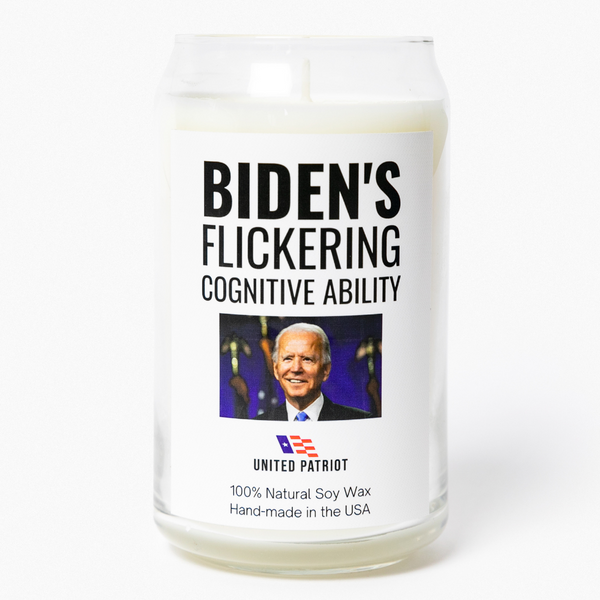 Biden's Flickering Cognitive Ability Candle (13.75 Oz)