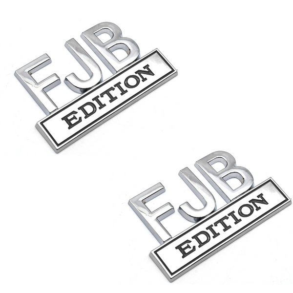 2x Chrome FJB Badge