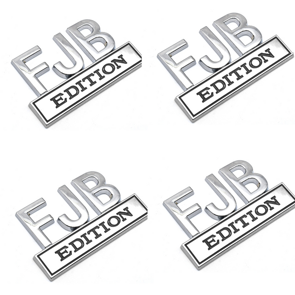 4x Chrome FJB Badge