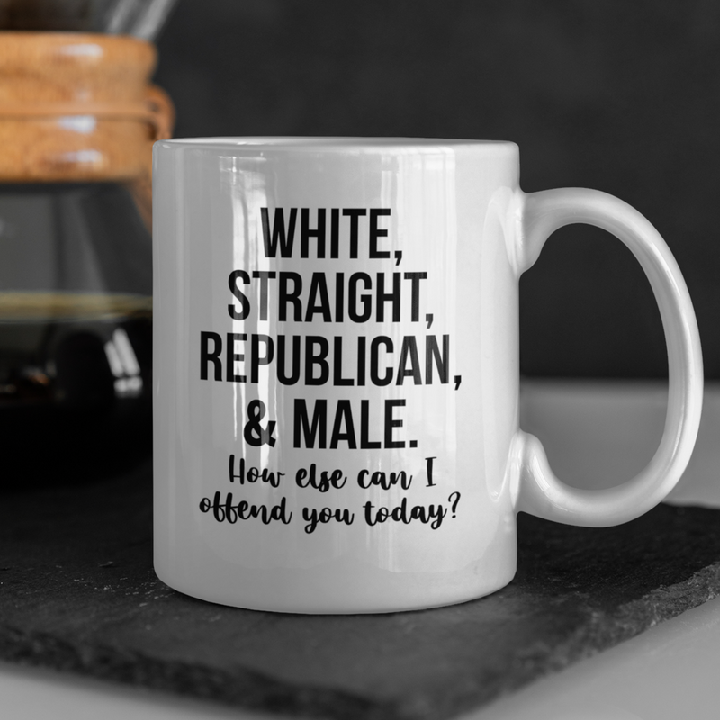 White Straight Republican Mug