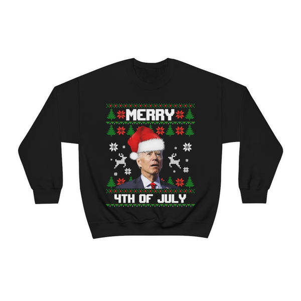 Merry 4th Of July Christmas Sweater (Unisex)