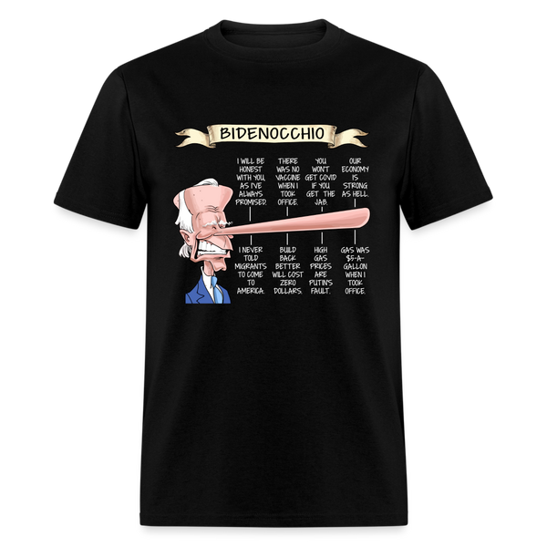 Bidenocchio T-Shirt - black