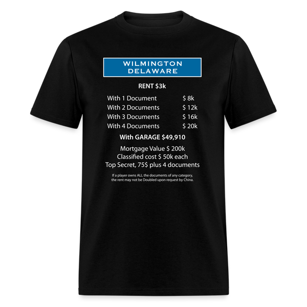 Wilmington Delaware T-Shirt - black