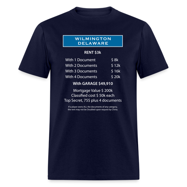 Wilmington Delaware T-Shirt - navy