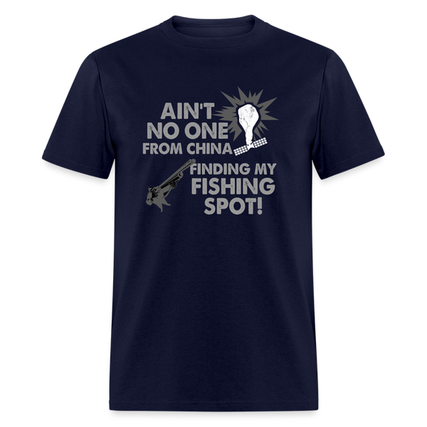 Ain't No One From China T-Shirt - navy