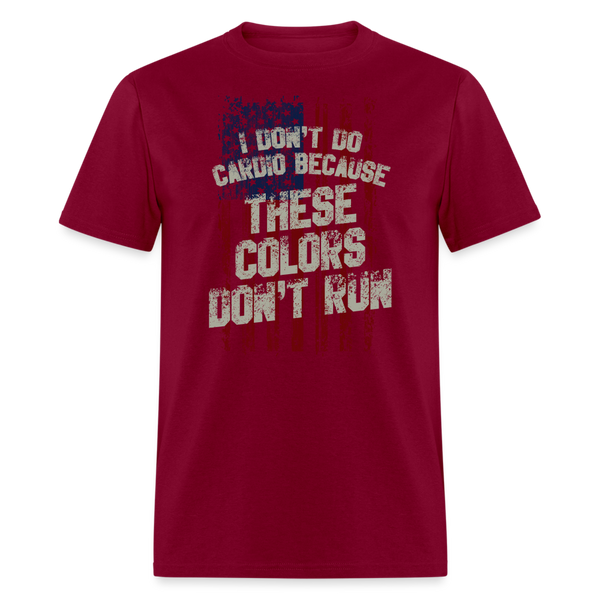 I Don't Do Cardio T-Shirt - burgundy