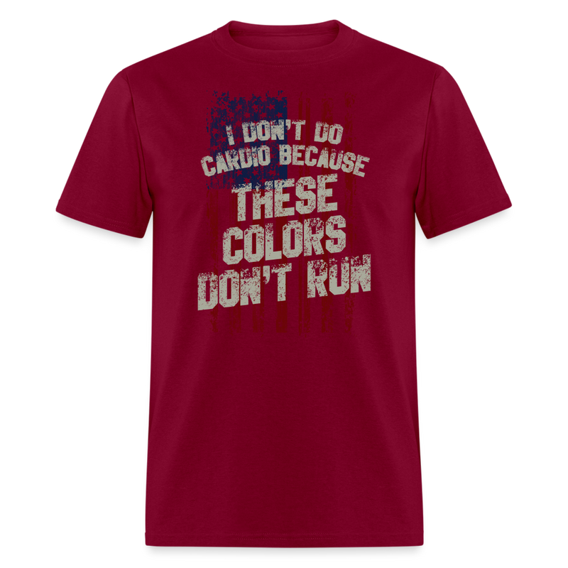 I Don't Do Cardio T-Shirt - burgundy