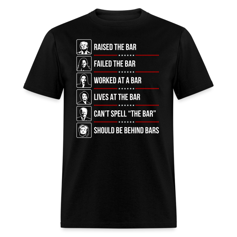 Should Be Behind Bars T-Shirt - black