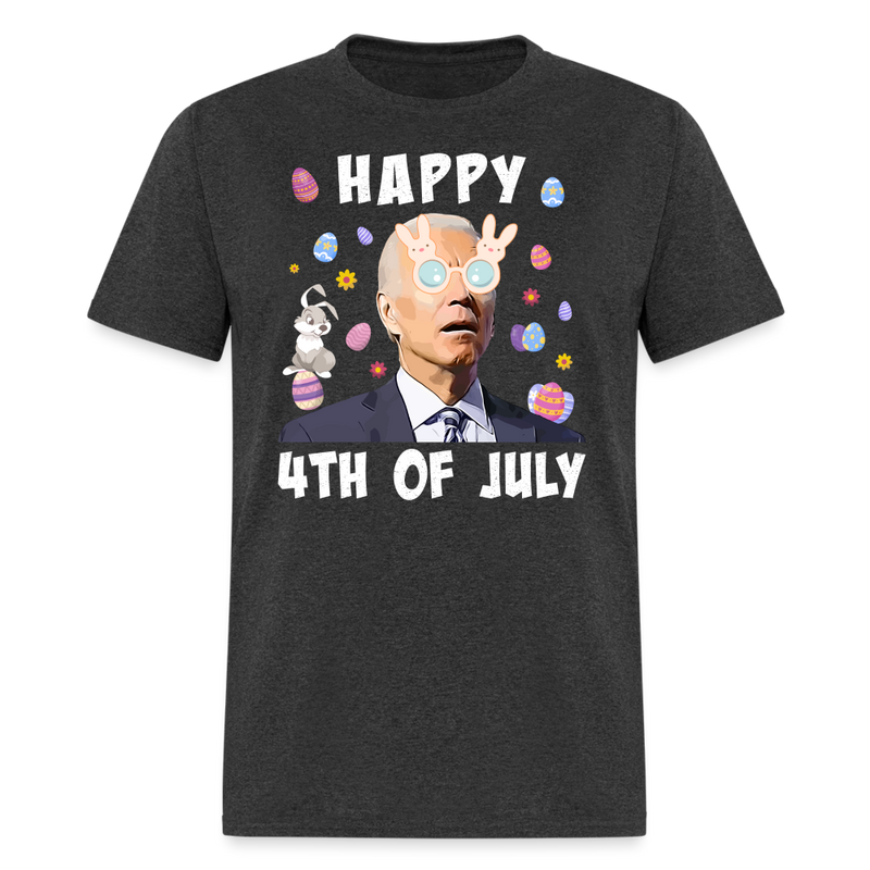 Happy 4th of July T-Shirt - heather black