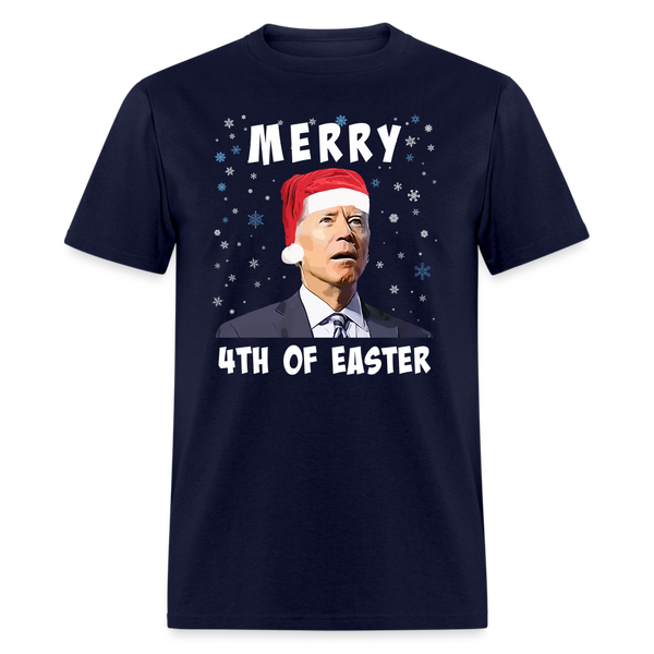 Merry 4th of Easter T-Shirt - navy